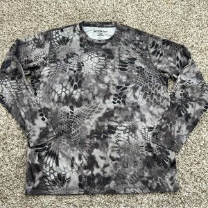 Kryptek Hyperion Shirt Mens XL Camo LS Crew Long Sleeve Hunting Performance